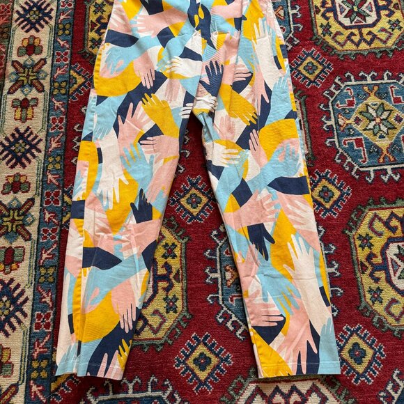 Lucy & Yak Myriam Overalls All-Over artist hand print dungarees - Picture 6 of 6